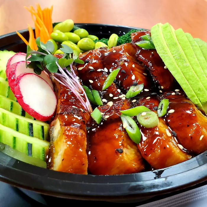 Delish BBQ Unagi Bowl.