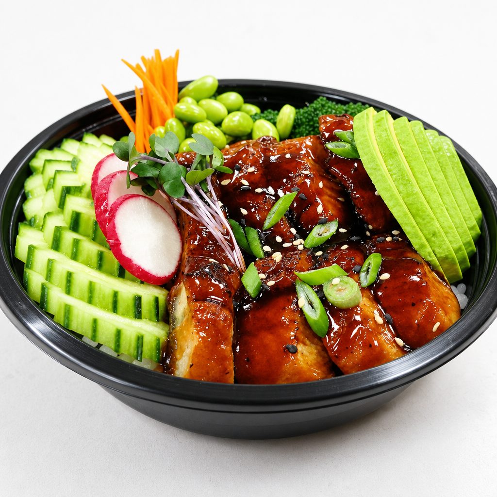 Delish BBQ Unagi Bowl.